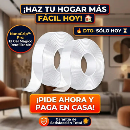 NanoGrip™ Pro - Cinta adhesiva doble contacto (Pack 2 unidades)