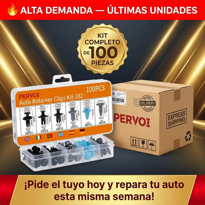 AutoGrip™ Pro - Kit Clips Plásticos Universales Para Vehículo