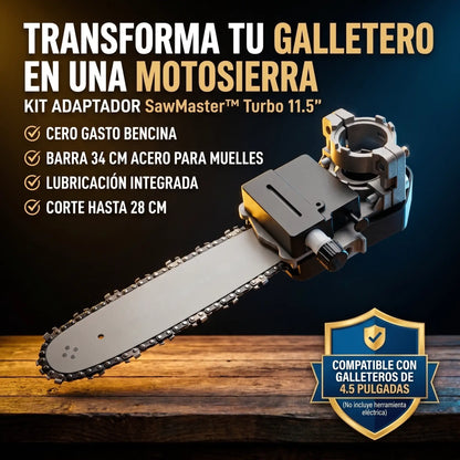 SawMaster™ Turbo - Adaptador motosierra para galletero o esmeril