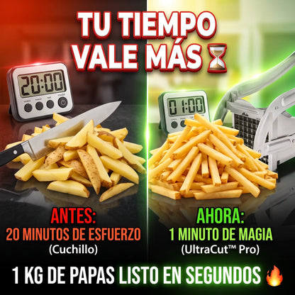 UltraCut™ Pro - Cortador Papas Fritas De Acero Manual
