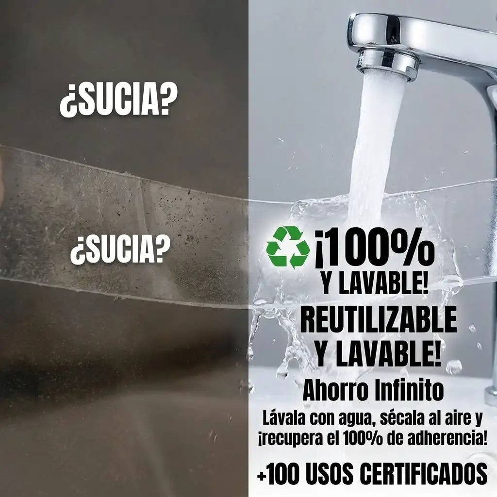 NanoGrip™ Pro - Cinta adhesiva doble contacto (Pack 2 unidades)
