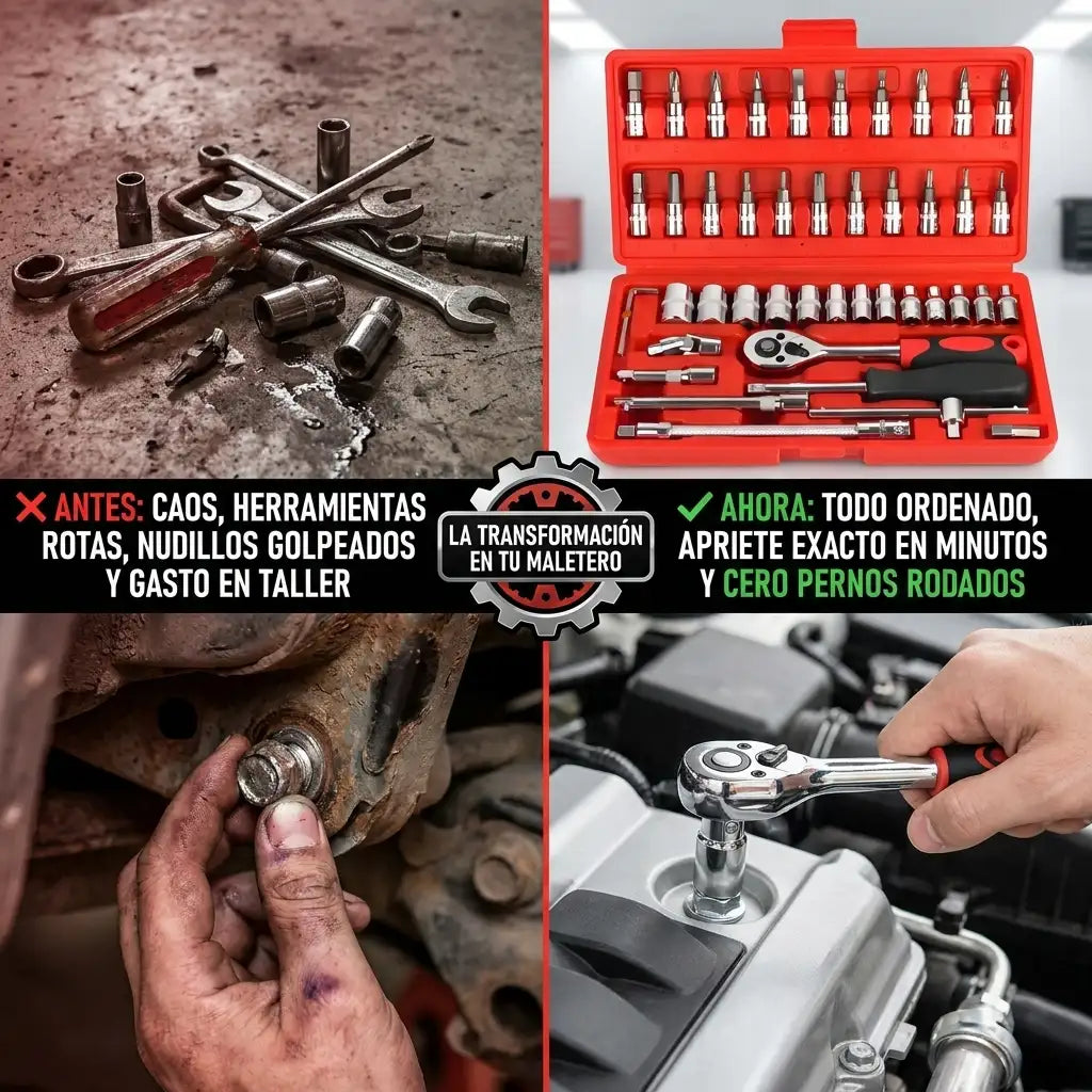 TorquePro™ - Kit de 46 herramientas mecánicas