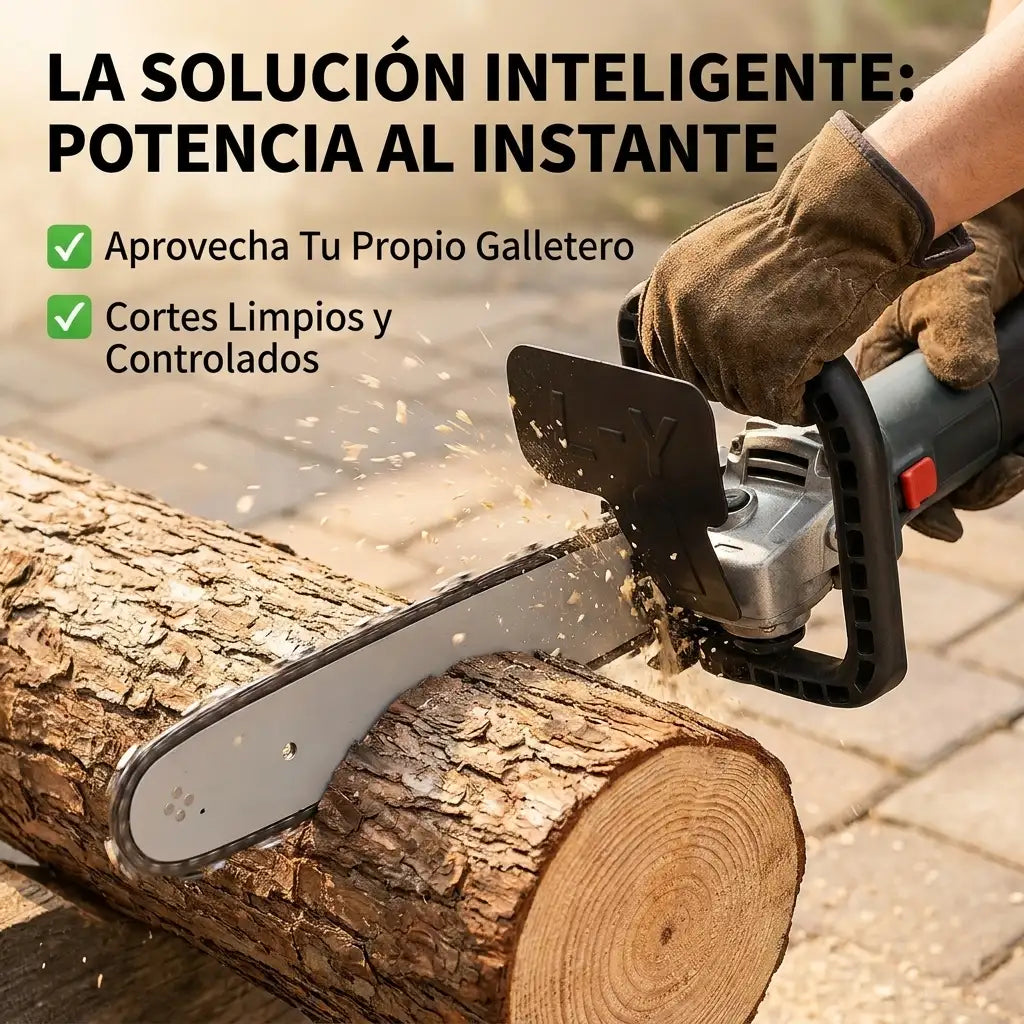 SawMaster™ Turbo - Adaptador motosierra para galletero o esmeril