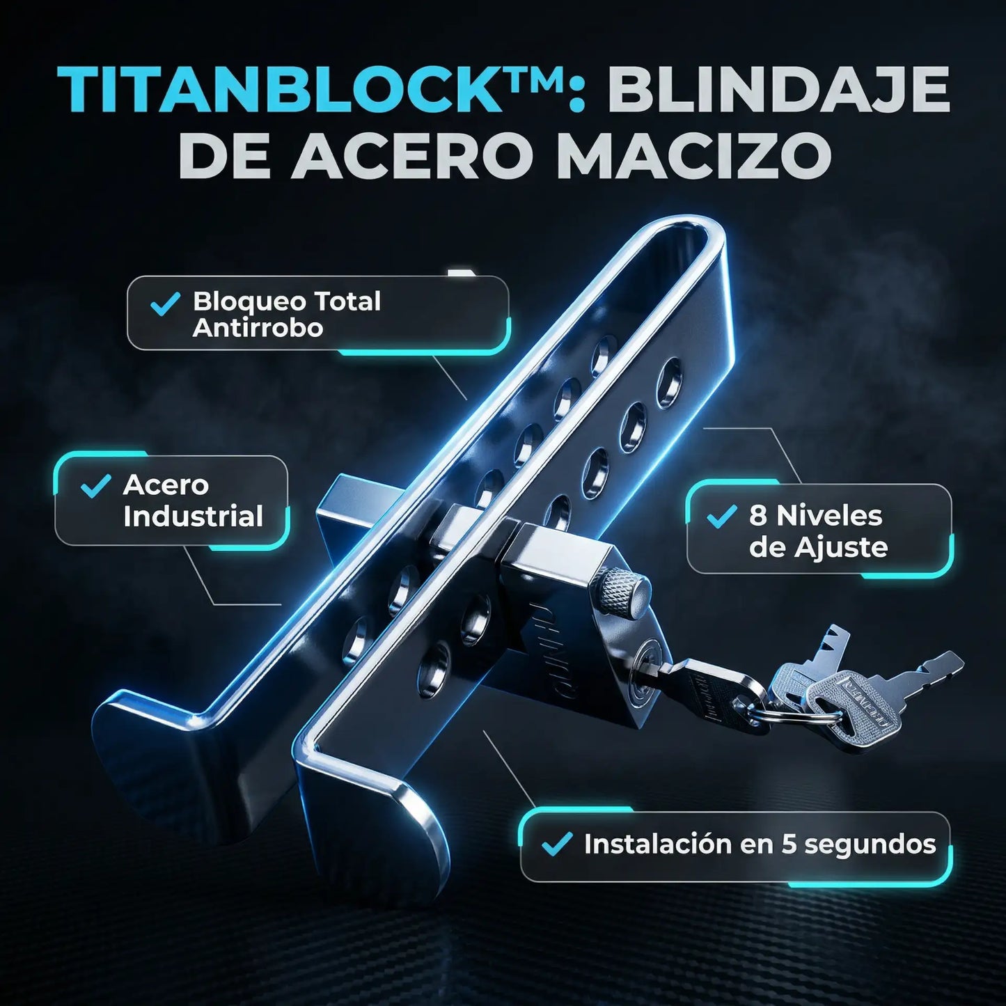TitanBlock™ - Traba pedal para auto