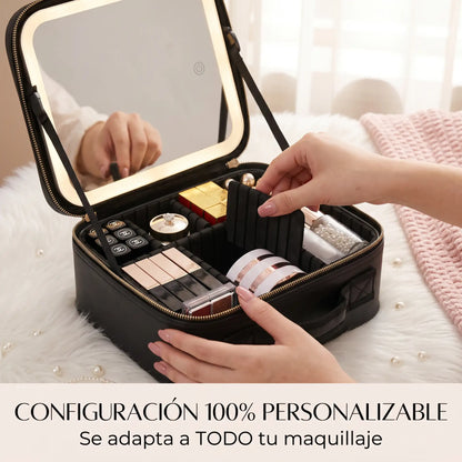 GlamCase™ Pro - Estuche Maquillaje Portátil Con Luz LED