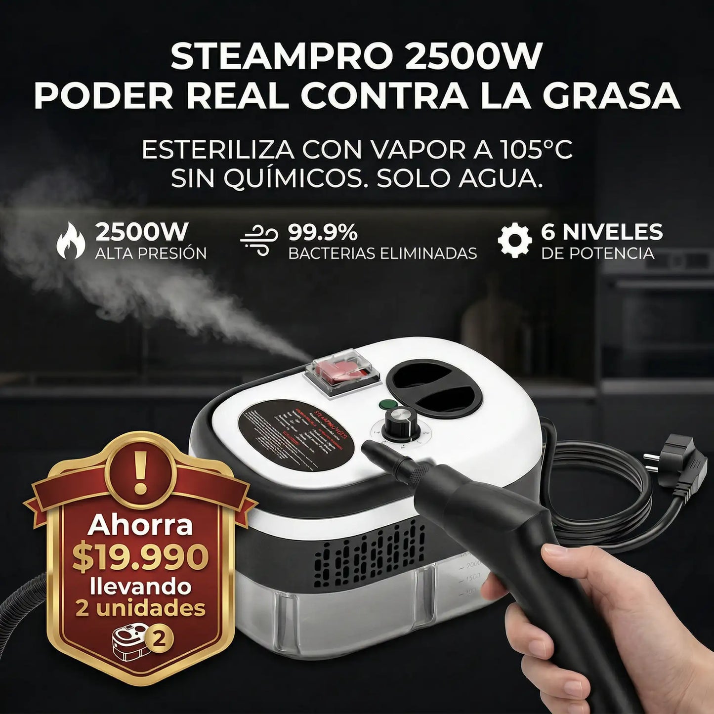 SteamPro™ - Limpiador A Vapor