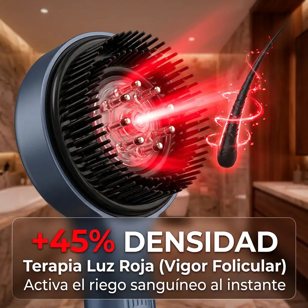 CapilarFix™ - Cepillo Masajeador Cabello Terapia Luz