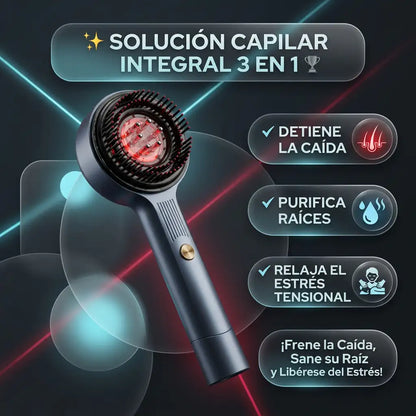 CapilarFix™ - Cepillo Masajeador Cabello Terapia Luz