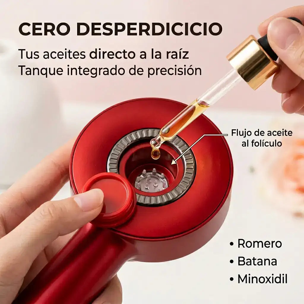 CapilarFix™ - Cepillo Masajeador Cabello Terapia Luz