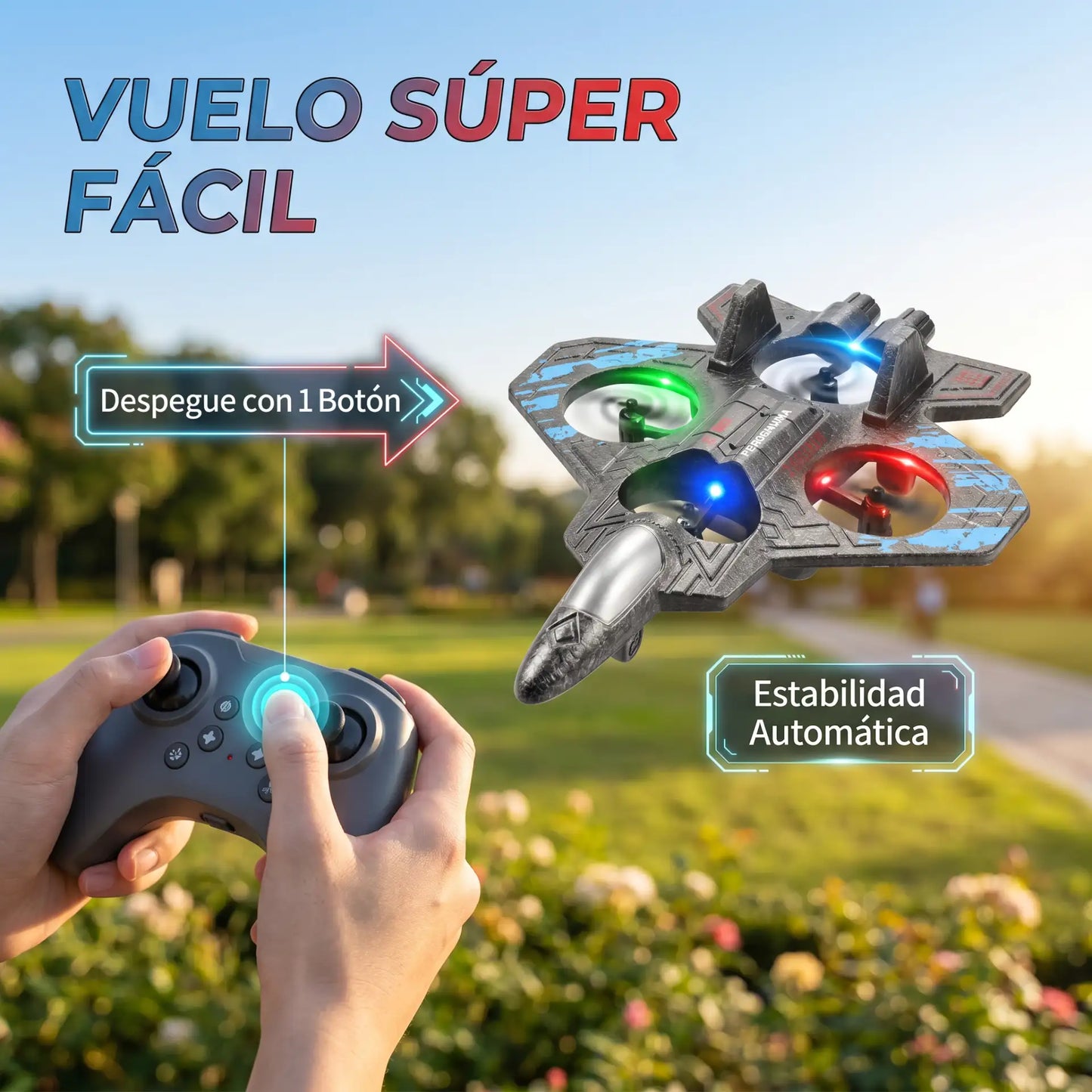 AeroStorm - Avión drone Control Remoto