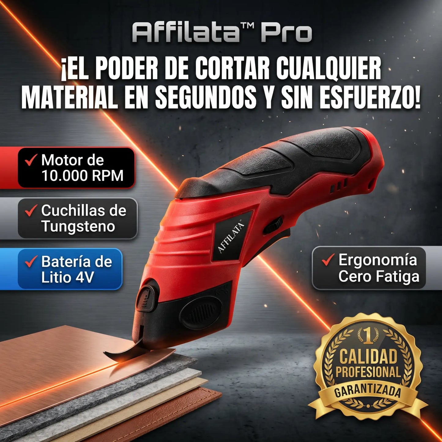 Affilata™ Pro - Tijera Eléctrica Inalambrica