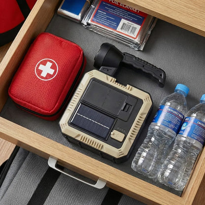 SolarTool Elite - Linterna solar + kit de herramientas