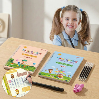 MagicWrite: Set de 4 Cuadernos Magic Caligrafía