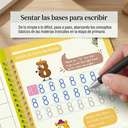 MagicWrite: Set de 4 Cuadernos Magic Caligrafía