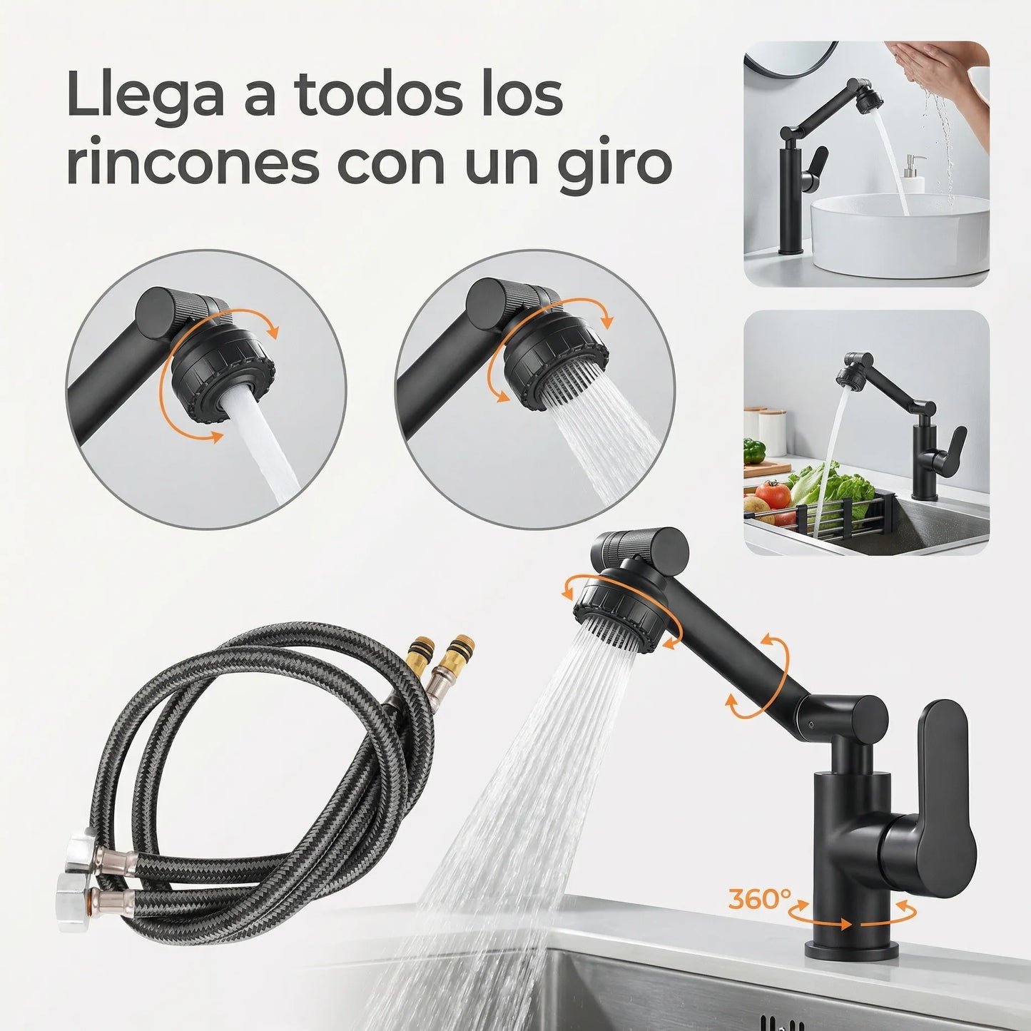 HydroFlex 1080° - Grifo multifuncional